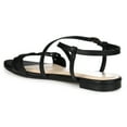 thumbnail image 6 of Journee Womens Jalia Multi Strap Flat Sandals, 6 of 10