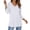 F58-White, variant on FYDUU Casual T Shirts for Women Solid Color Long Sleeve V Neck Tee Shirt Button Down Tunic Tops Fall Fashion 2025 Trendy Tops Winter Clothing Trendy Cute T-Shirts