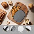 thumbnail image 4 of Pofeuu Brown Wood Grain Sunflower A Print Silicone Pot Mat Mitten With Hanging Loop Heat Resistant Oven Mitts Non-Slip Bbq Baking Smoking Potholders, 4 of 7