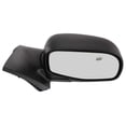thumbnail image 4 of For Mercury Mountaineer 2002 2003 2004 2005 Door Mirror Passenger Side | Power Glass | Heated | Manual Folding | Textured Black | Non-Towing | w/Puddle Light | For FO1321212 | 1L2Z17682CAA, 955049, 4 of 7