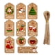 thumbnail image 1 of Papel Kraft De Navidad, 50 Uds., Bricolaje, Gracias, Manualidades De Varios Estilos, Etiqueta Colgante Con Etiquetas De Cuerda, Suministros Para Envolver Regalos matsuzay HA040854-01, 1 of 6