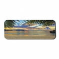 thumbnail image 1 of Tropical Computer Mouse Pad, Exotic Beach Sundown Hawaii Palm Trees Foliage Idyllic Summer Nature Photography, Rectangle Non-Slip Rubber Mousepad Large, 31" x 12", Multicolor, by Ambesonne, 1 of 2