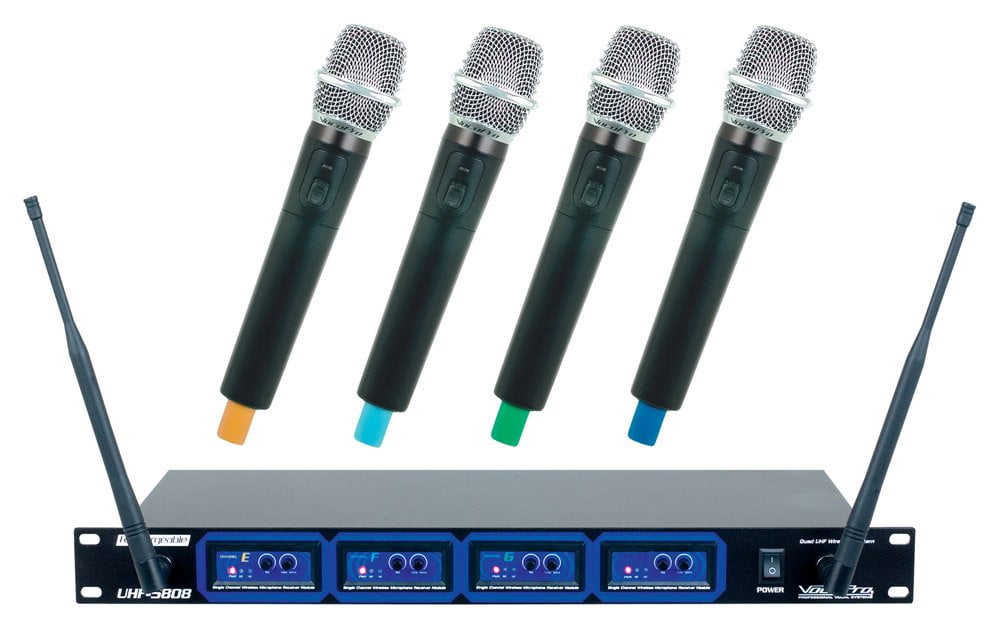 Vocopro UHF58086 Voco Quad Uhf Wireless Microphones
