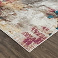 thumbnail image 4 of Hauteloom Mardin Modern Abstract Living Room Area Rug - Colorful Carpet - Vintage Bohemian - Blue, Purple, Orange - 6'7" x 9', 4 of 14