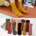 thumbnail image 2 of Calcetines gruesos de lana térmica flexible de colores para mujer de invierno Deng Xun unisex, 2 of 2
