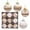 Champagne, variant on 9-Piece Satin Christmas Ball Ornaments - Shatterproof Satin Xmas Balls with Glitter Sequins for Christmas Tree, New Year, Wedding & Party Decor