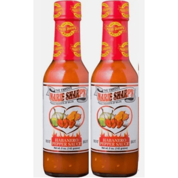Hot Sauce Habanero 2 Bottles 5 Oz Each