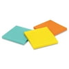 Post-it Super Sticky Recycled Notes, 4" x 4", Assorted Colors, 3 Pads
