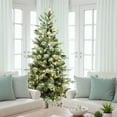 thumbnail image 6 of 6.5Ft Pre-Lit Pine Branches with Frosted Tips Artificial Christmas Tree, 6 of 10