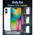 thumbnail image 2 of XIHAMA for iPhone 16 Case: Clear Magnetic Military Grade Drop Protection Anti Yellowing Slim Case - Rugged Shockproof Protective Transparent Cell Phone Cover, 2 of 7