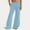 Blue, variant on Wide Leg Sweatpants for Women Elastic Waist Workout Athletic Pants Casual Baggy Flare Sweats Lounge Bottoms with Pockets