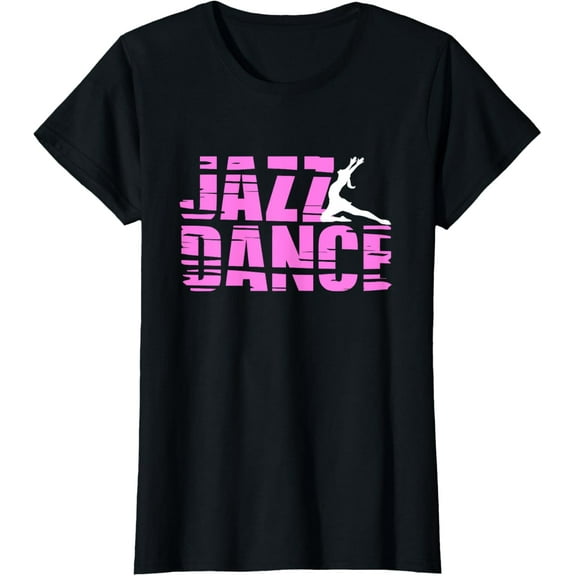 Jazz Dance shirt with silhouette T-Shirt men and women can wear, black, white, gifts