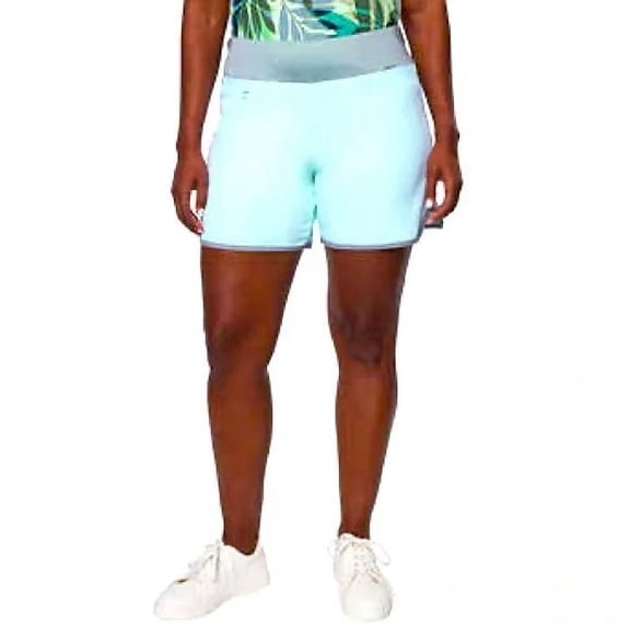 Hang Ten Women's 5 Hybrid Shorts (Mint, X-Large)