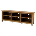 thumbnail image 3 of 70 inch Wood Media TV Stand Storage Console in Rustic Oak, 3 of 7