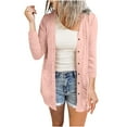 thumbnail image 6 of Ashirexll Cardigan Sweaters for Women, Winter Coats for Women, Women's Solid Color 3/4 Sleeve Casual Cardigan Blouse, 6 of 6