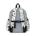thumbnail image 3 of Black Cat and Plant White Pattern Cute School Backpack with Padded Back and Adjustable Shoulder Straps 13.4"x11"x4.7", 3 of 5