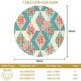 thumbnail image 3 of Pioneer Flower Floral Print Pattern Round Tablecloth 60 X 60 Inch, Wrinkle Resistant Wipeable Table Cloth for Kitchen Dining Picnic Patio Party, 3 of 6