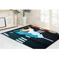 thumbnail image 2 of Minimal Woman Illustration Rugs, Minimal Woman Rugs, Modern Soft Rug, Machine Washable Rug, Wedding Rug, Front Door Rug, Handmade Gift, 2.3'x3.3' - 70x110 cm, 2 of 8