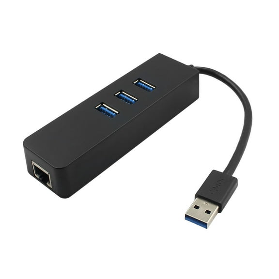 HEATSHAKING 1Set USB 3.0 Ethernet Lan Network Adapter Hub for Computer Networking Hubs 11*1.2*0.8In