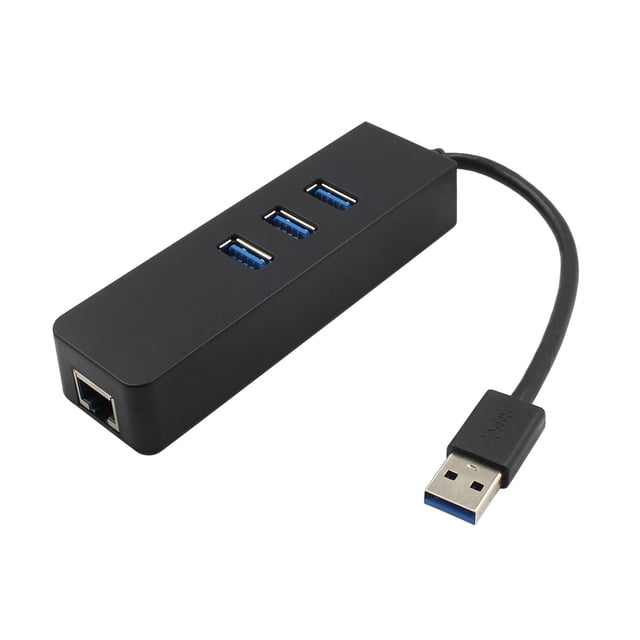 BRIGHTFUFU 1Set USB 3.0 Ethernet Lan Network Adapter Hub for Home Use with Hot Swappable and Data Transmission