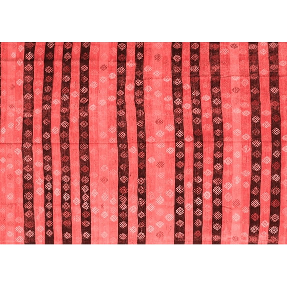 Ahgly Company Indoor Rectangle Oriental Red Traditional Area Rugs, 5' x 7'