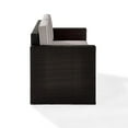 thumbnail image 5 of Crosley Palm Harbor Wicker Patio Loveseat in Brown and Gray, 5 of 7