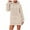 Beige, variant on Horkkom Fleece Hoodie Women Pullover Fuzzy Soft Long Hoodies Casual Loose Sweatshirts with Pocket Drawstring L