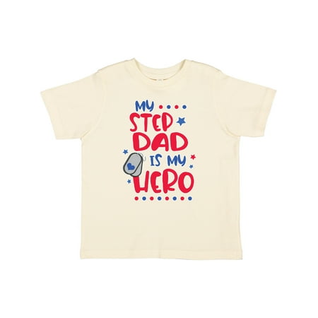 

Inktastic Memorial Day My Step Dad is My Hero Gift Toddler Boy or Toddler Girl T-Shirt