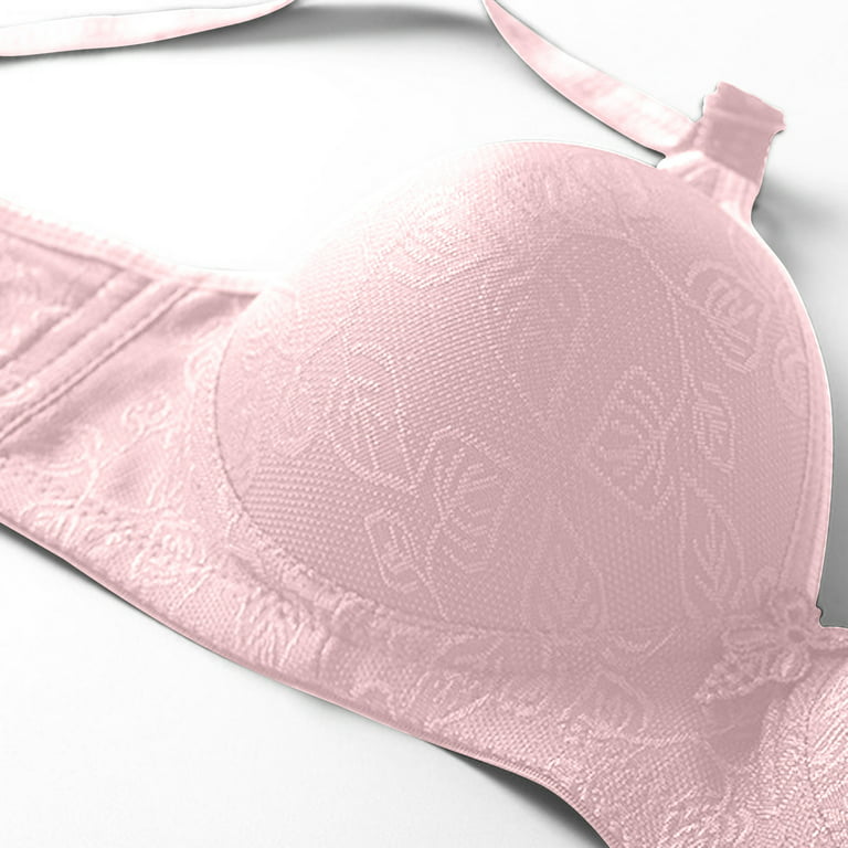 VEKDONE Women Bras Clearance Sale Push Up Bra for Women Wirefree Comfort  Bras Underwear No Underwire Padded Wireless Bra with Support Pink,XXL 