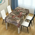 thumbnail image 7 of Mushrooms Rectangle Tablecloth Waterproof Polyester Table Clothative Stain Resistant & Wrinkle Resistant Washable Table Cover for Dining Table/Party/Camping 60x60 Inch Decor Gift, 7 of 7
