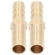 thumbnail image 1 of 2 Pcs Barbed Fitting Splicer Brass Hose Barb Reducer Hex Reducing Barbed Connector 10mm(3/8in) to 8mm(5/16in), 1 of 5