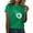 Green, variant on Flowers Shirts Short Sleeve T-Shirts for Women Trendy Lightweight Soft Casual Crewneck Printed Tees Spring Summer Tops Clothes 2025