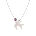 thumbnail image 6 of Modern Swallow Bead Clavicle Necklace, Adjustable Alloy Resin Chain with Ethnic Charm, Lightweight Daily Jewelry for Women, 6 of 8