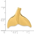 thumbnail image 4 of Real 14kt Yellow Gold Whale Tail Chain Slide; for Adults and Teens; for Women and Men, 4 of 4