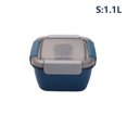 thumbnail image 1 of 1100ml/1500ml Portable Lunch Box Container 2 Layer Grid Salad Bowl Bento Boxes Salad Bowls Lunch Box Lunch Container For Food S1.1L Blue, 1 of 6