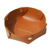 KOYPTL Small Foldable Key Tray for entryway Table-5 In,Tray Desk Organizer for Men Women Coin Wallet Watch Key Phone Coin Storage Box & Bedside Storage Box & Christmas Holiday Candy Treats Containers