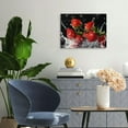 thumbnail image 2 of JRXY Fruit Prints Canvas Wall Art Kitchen Decor Fresh Strawberry Fruit in Water Pictures Posters Modern Landscape Artwork for Dining Room Living Room Bedroom  20x16inch, 2 of 6