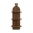 thumbnail image 6 of Kate and Laurel Braxton Modern Farmhouse Three-Tier Wall Shelf, 12 x 7 x 32, Natural Brown, Transitional Tiered Wood Display Shelf for Kitchen Spice Rack, 6 of 9