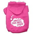 thumbnail image 5 of Pet, Dog  Cat Hoodie Screen Printed, "Smarter Than Most People", 5 of 10