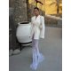 thumbnail image 1 of Chaqueta de traje de manga larga Irregular para mujer, Blazer elegante con cuello en V profundo, un botón, ropa de calle, 2024, 1 of 5