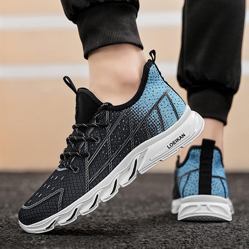 Men's Breathable Tennis Shoes Running Gym Sneakers Casual Sport Walking Trainers