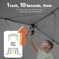 thumbnail image 2 of Quictent 10ft x 10ft Gray Pop Up Outdoor Canopy, Sidewalls and Waterproof, 2 of 7