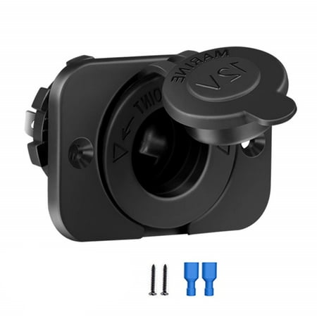 - Cigarette Lighter Socket Car Marine Motorcycle ATV RV Lighter Socket Power Outlet Socket Receptacle 12V DC Flush Mount with Wire Waterproof Plug