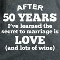 thumbnail image 3 of CafePress - 50 Years Of Love And Wine T Shirt - Women's Traditional Fit Dark T-Shirt, 3 of 4