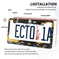 thumbnail image 3 of Aluminum License Plate Frame 2 Pack Car Exterior Accessory Car Tag Holder for Front Rear Plates Cars Decor Mystical Moth Pattern, 3 of 7