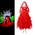 thumbnail image 2 of Disfraz de Lydia para cosplay, vestido de novia rojo, disfraz de Beetle de película, disfraz de mujer, disfraz de Halloween, disfraz de adulto, 2 of 5
