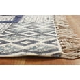 thumbnail image 4 of Casavani Handmade Blue Cotton Durrie Kitchen Area Rug Living Room Carpet 6x9 feet, 4 of 5