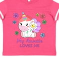 thumbnail image 4 of Inktastic My Auntie Loves Me Cute Unicorn Boys or Girls Toddler T-Shirt, 4 of 5