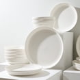 thumbnail image 4 of Stone Lain Virtuo 4-Piece Dinner Plate Set Porcelain, White, 4 of 5