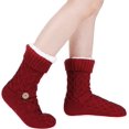 thumbnail image 2 of Winter Womens Warm Fluffy Slipper Socks, Soft Cozy Fuzzy Christmas Sock with Non-Slip Grippers for ladies Gifts, 2 of 7